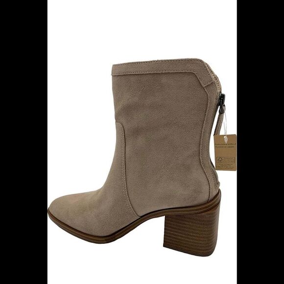 Vince Camuto Water-Repellent Suede Mid-Shaft Boots Kortimy Alm. Beige - Wide - Picture 3 of 3